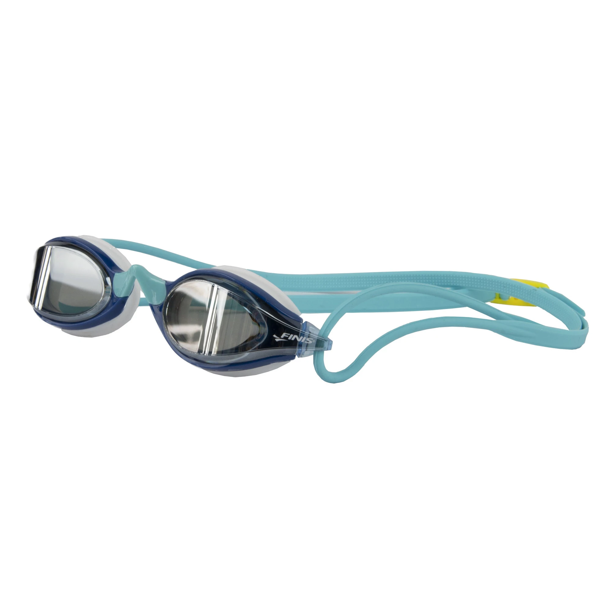 1. Finis - ochelari inot adulti Circuit 2 Goggles - albastru cu lentila oglinda