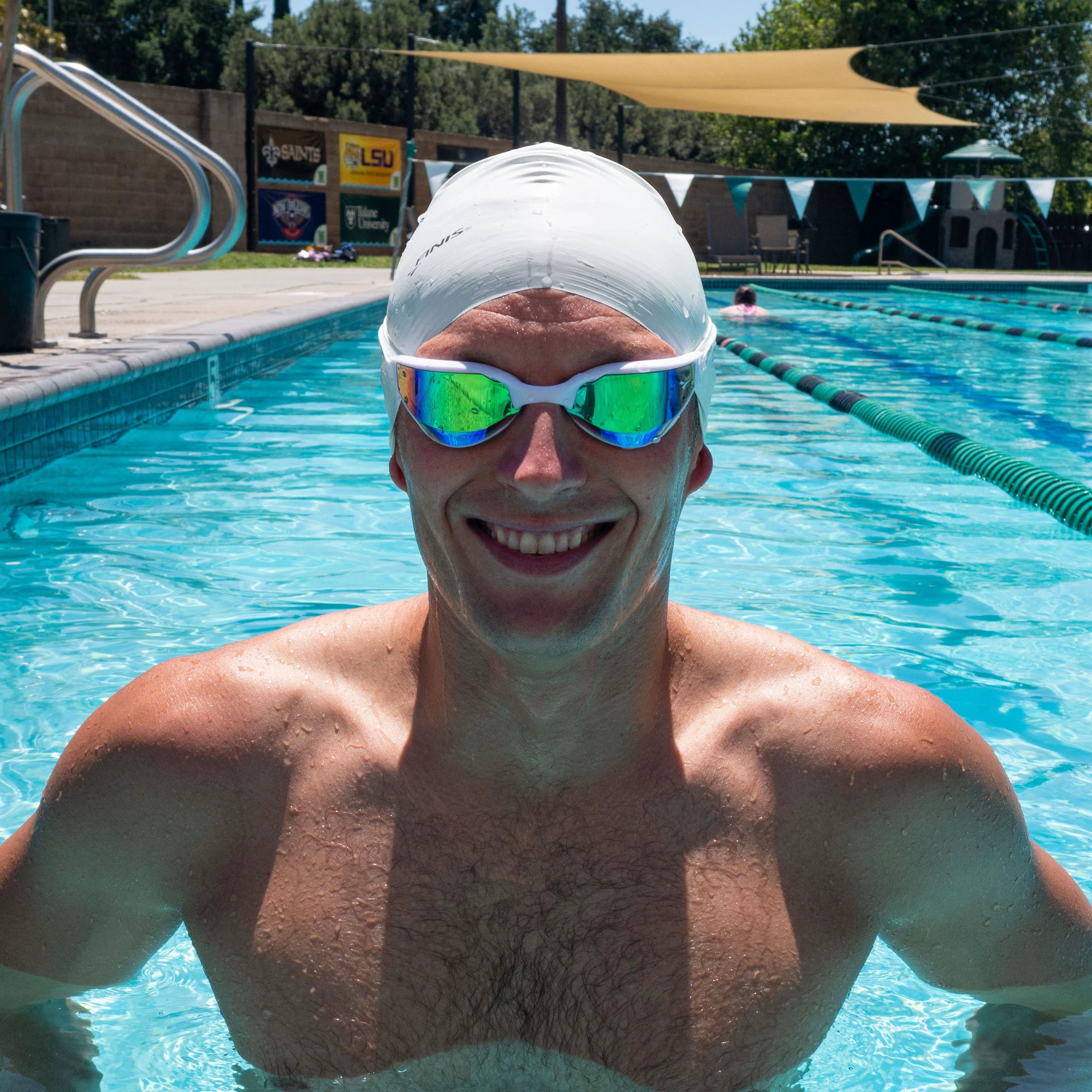 4. Finis - ochelari inot pentru triatlon Hayden Goggles - negru cu lentila oglinda portocalie