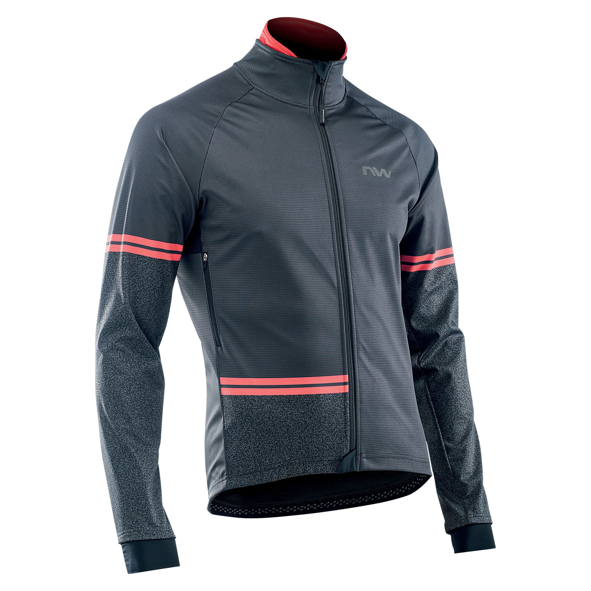 1. Northwave jacheta ciclism pentru iarna - Extreme - negru-rosu