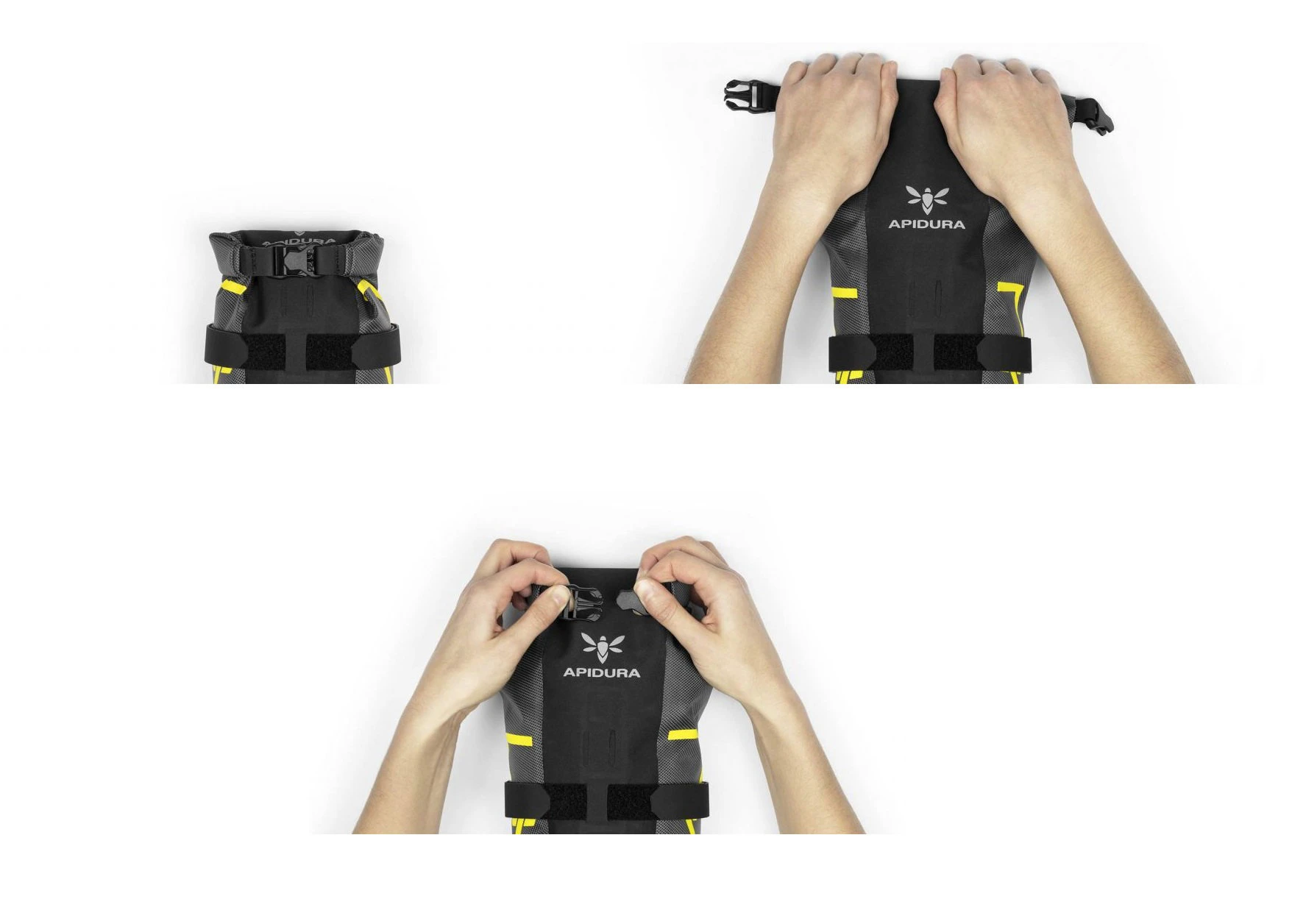 6. Apidura - geanta bicicleta Expedition Fork Pack 4.5L litri, fara suport prindere - gri negru