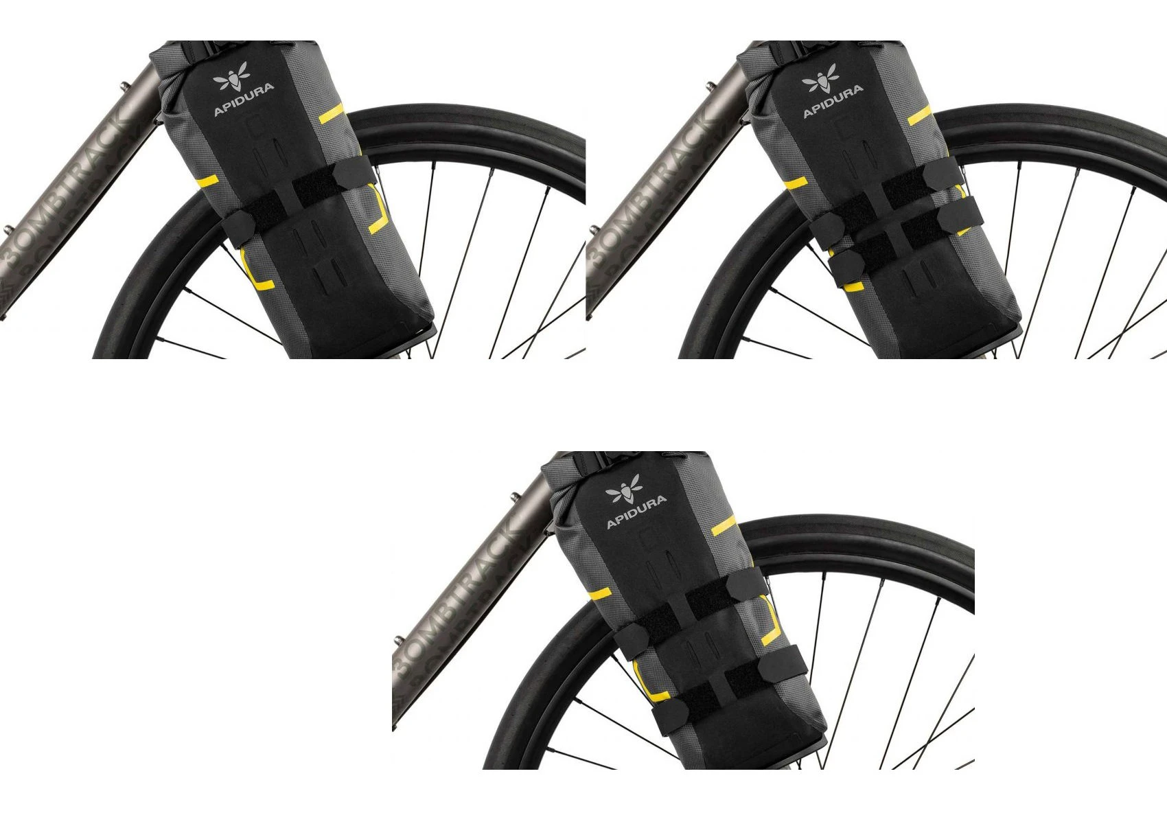8. Apidura - geanta bicicleta Expedition Fork Pack 4.5L litri, fara suport prindere - gri negru