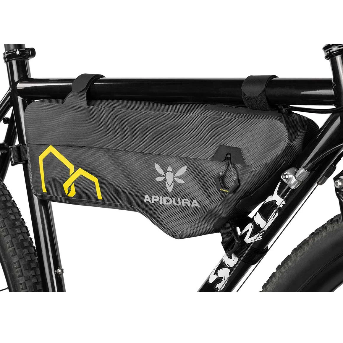 2. Apidura - geanta cadru bicicleta Expedition Frame Pack 3 litri (pentru cadru compact) - gri negru