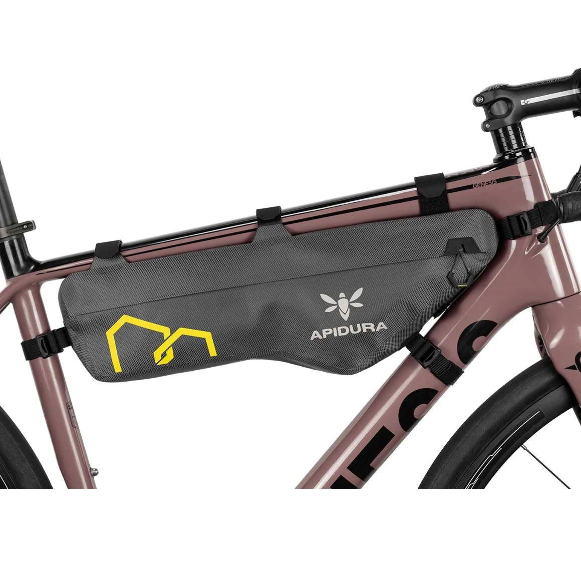 1. Apidura - geanta cadru bicicleta Expedition Frame Pack 4.5 litri (pentru cadru compact) - gri negru