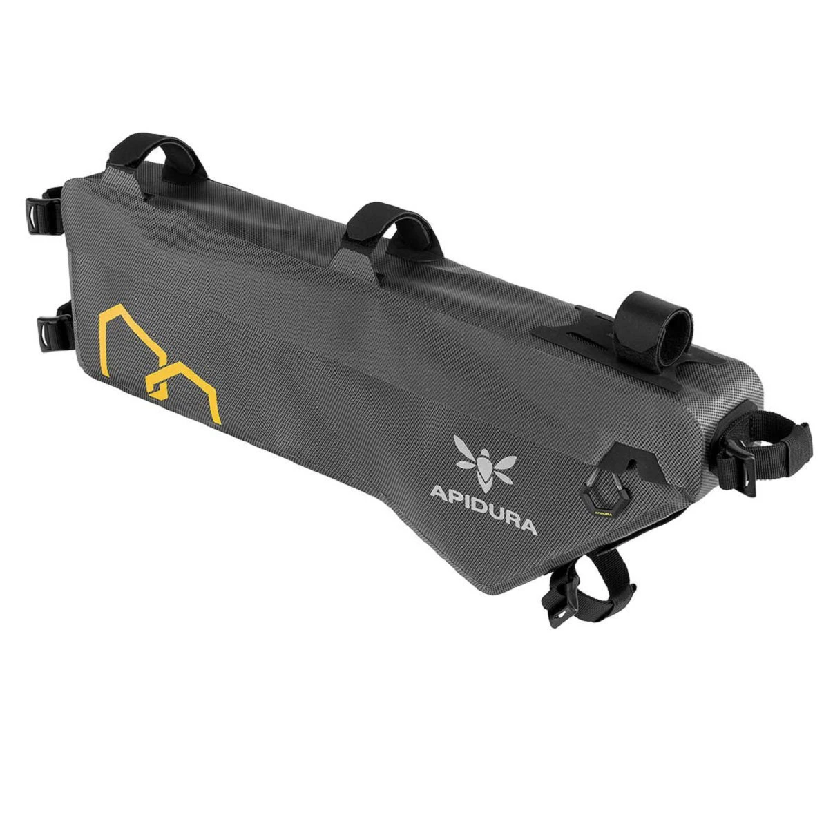 2. Apidura - geanta cadru bicicleta Expedition Frame Pack 5.3 litri (pentru cadru compact) - gri negru