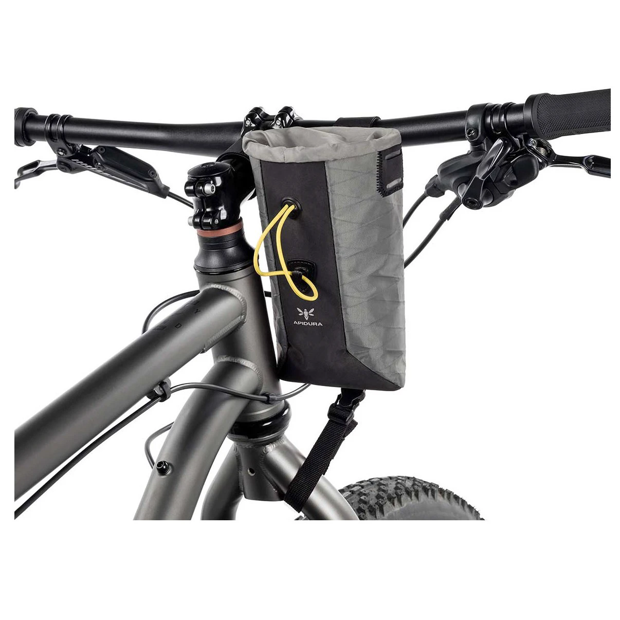 4. Apidura - geanta ghidon bicicleta Backcountry 2.0 Food Pouch 1.2 litri - gri negru