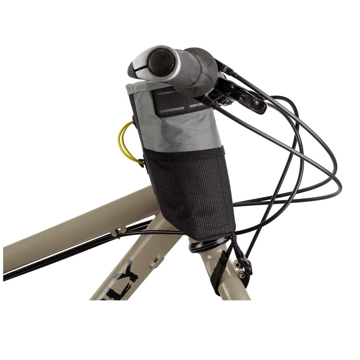 1. Apidura - geanta ghidon bicicleta Backcountry 2.0 Food Pouch 1.2 litri (varianta Plus) - gri negru