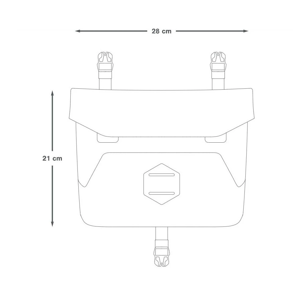13. Apidura - geanta mica ghidon bicicleta Backcountry 2.0 Backcountry Accessory Pocket 4 litri - negru gri