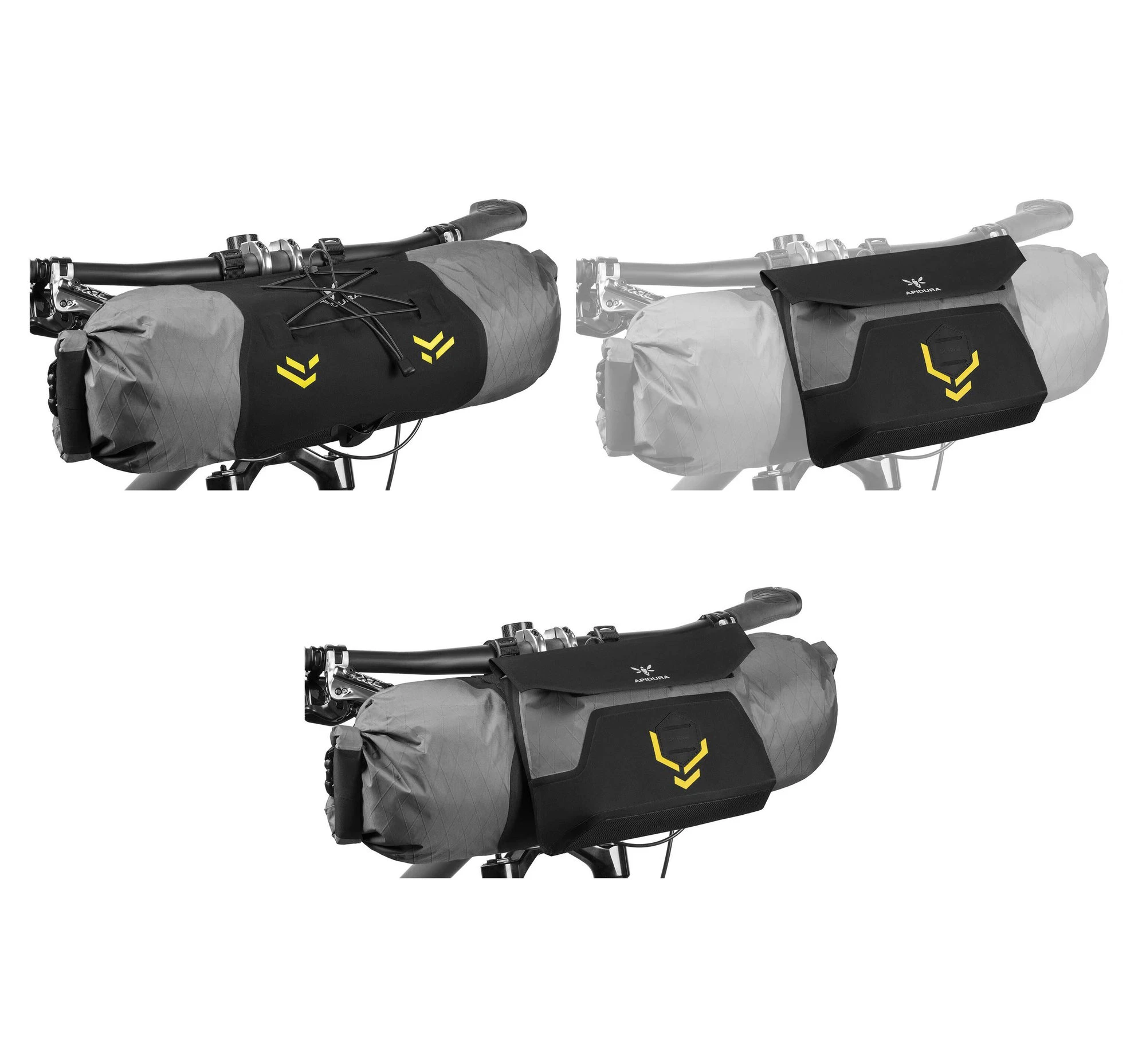 11. Apidura - geanta mica ghidon bicicleta Backcountry 2.0 Backcountry Accessory Pocket 4 litri - negru gri