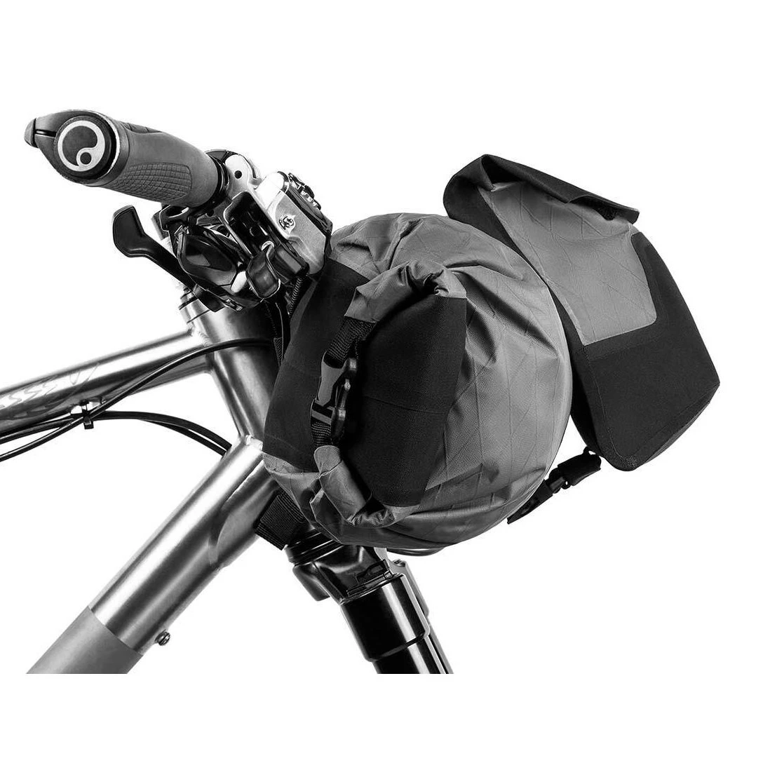 5. Apidura - geanta mica ghidon bicicleta Backcountry 2.0 Backcountry Accessory Pocket 4 litri - negru gri