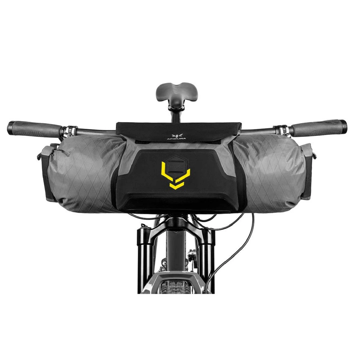4. Apidura - geanta mica ghidon bicicleta Backcountry 2.0 Backcountry Accessory Pocket 4 litri - negru gri