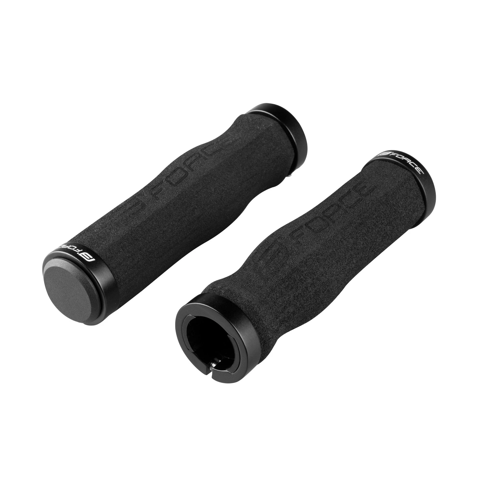 2. Force - Mansoane ghidon Bicicleta, din spuma cu colier fixare - negru