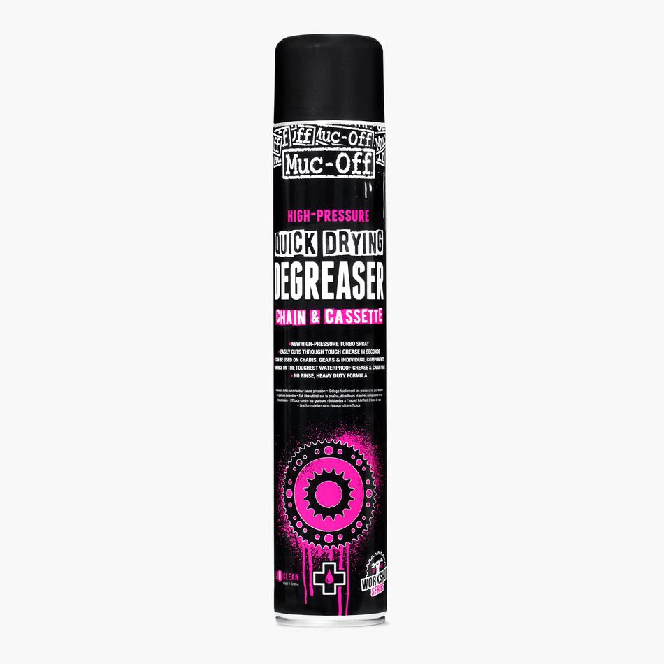 1. Muc-Off - Spray degresant bicicleta, High Pressure Quick Drying Degreaser Chain & Cassette - 750ml