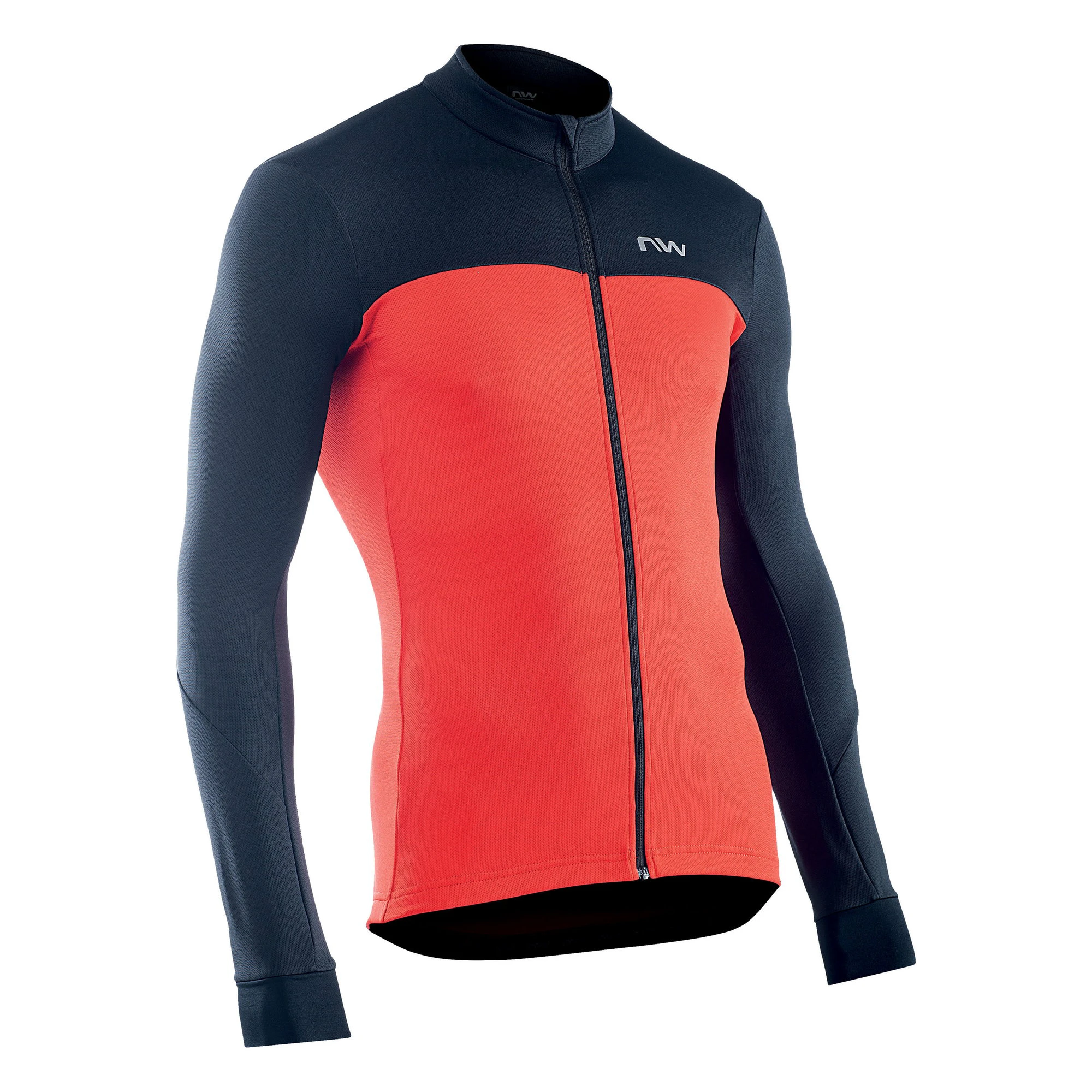 1. Northwave - bluza ciclism barbati maneca lunga Force 2 - negru rosu