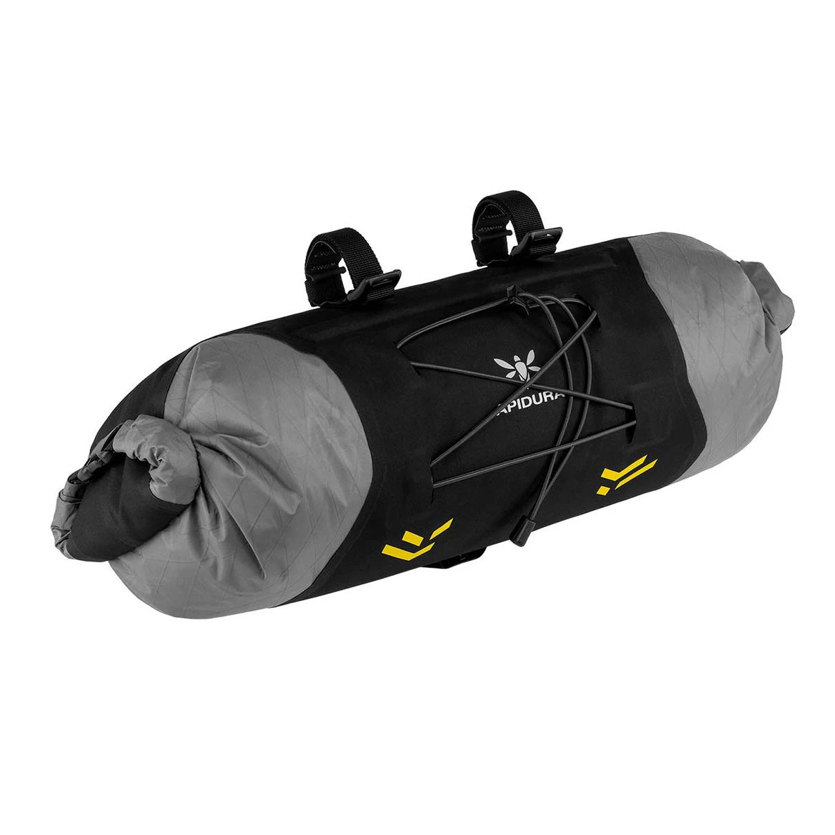 6. Apidura - geanta bicicleta cu prindere pe ghidon, Backcountry 2.0 Handlebar Pack 11 litri - gri negru galben