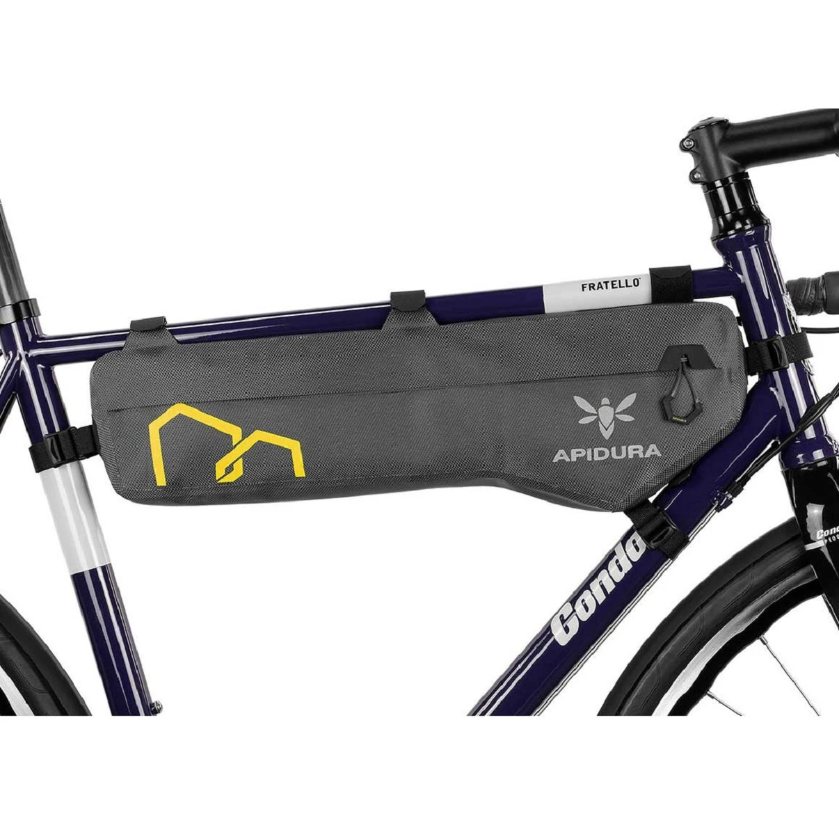 1. Apidura - geanta cadru bicicleta Expedition Frame Pack 5 litri (pentru cadru inalt) - gri negru