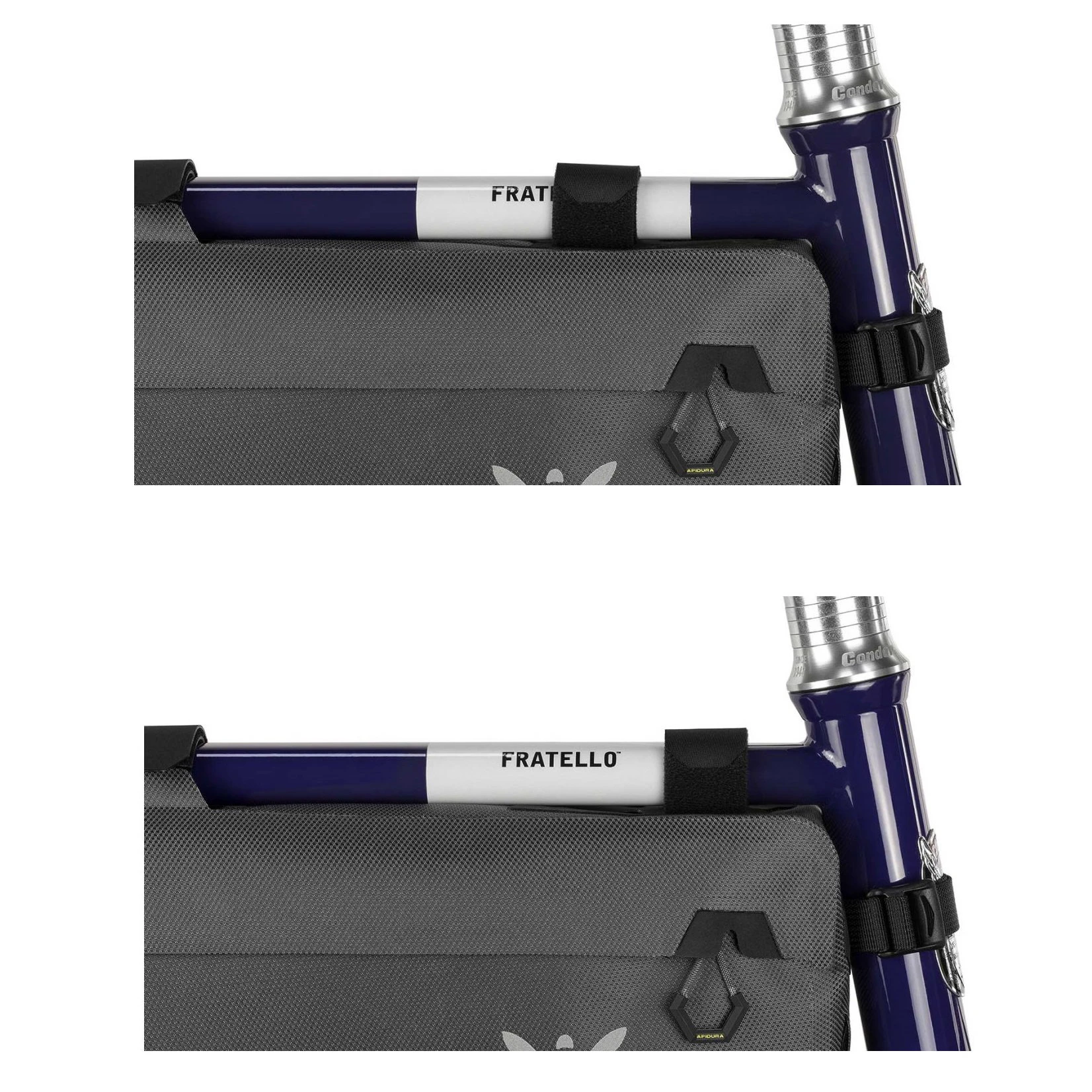 10. Apidura - geanta cadru bicicleta Expedition Frame Pack 6.5 litri (pentru cadru inalt) - gri negru
