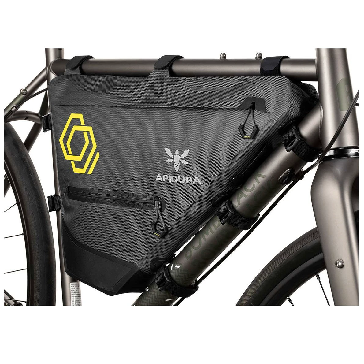 3. Apidura - geanta cadru bicicleta Expedition Full Frame Pack 7.5 litri - gri negru galben