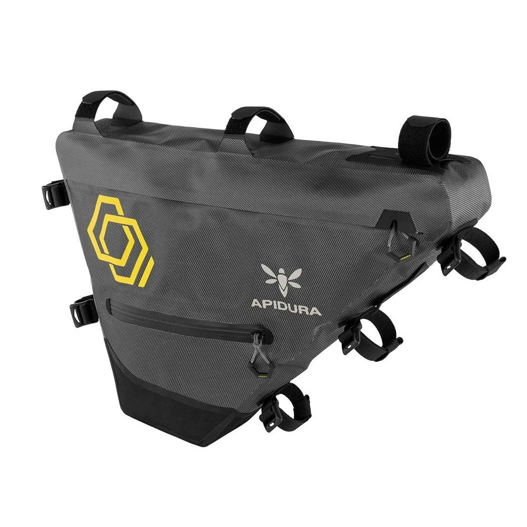 2. Apidura - geanta cadru bicicleta Expedition Full Frame Pack 7.5 litri - gri negru galben