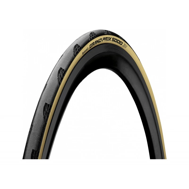 1. Continental - anvelopa bicicleta sosea Grand Prix 5000, pliabila, 700x25C - 25-622 - negru crem