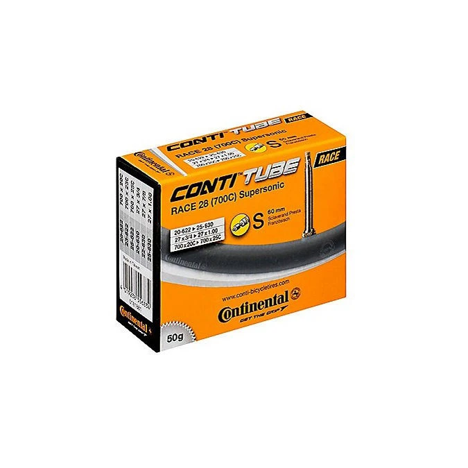 1. Continental - camera bicicleta 28 inch Race 28 Supersonic - 700C - 20/25-622/630 - 700x20C/25C - valva presta 60mm