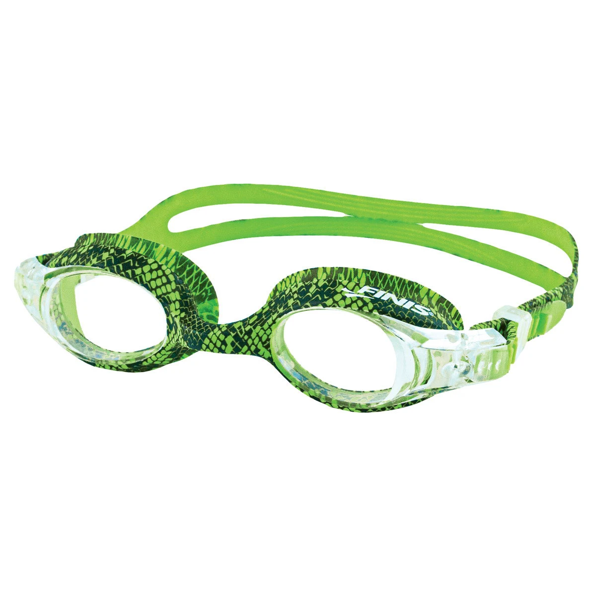 1. Finis - ochelari inot confortabili pentru copii (4-10 ani) Adventure Goggles - verde sarpe