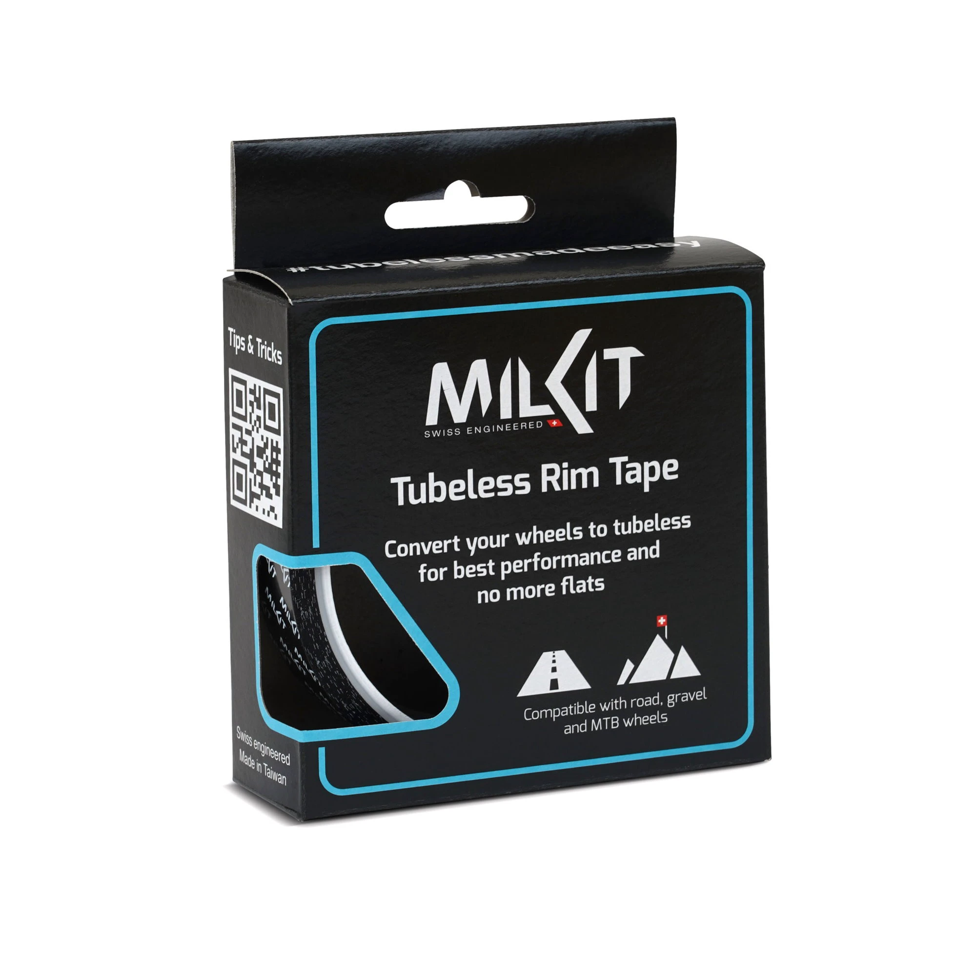 1. Milkit - banda janta tubeless bike Rim Tape - 32mm
