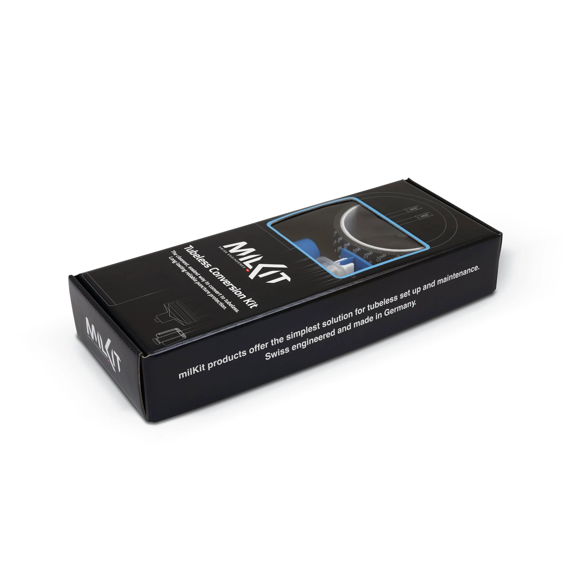 1. Milkit - kit conversie anvelopa Bicicleta la tubeless, valva 45mm si banda 25mm