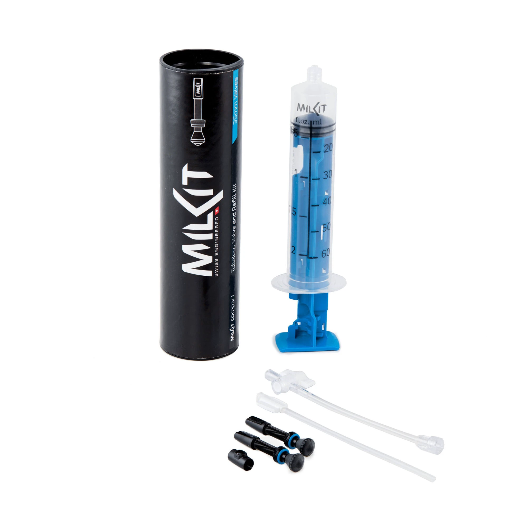 1. Milkit - set seringa si valve tubeless, presta 35mm