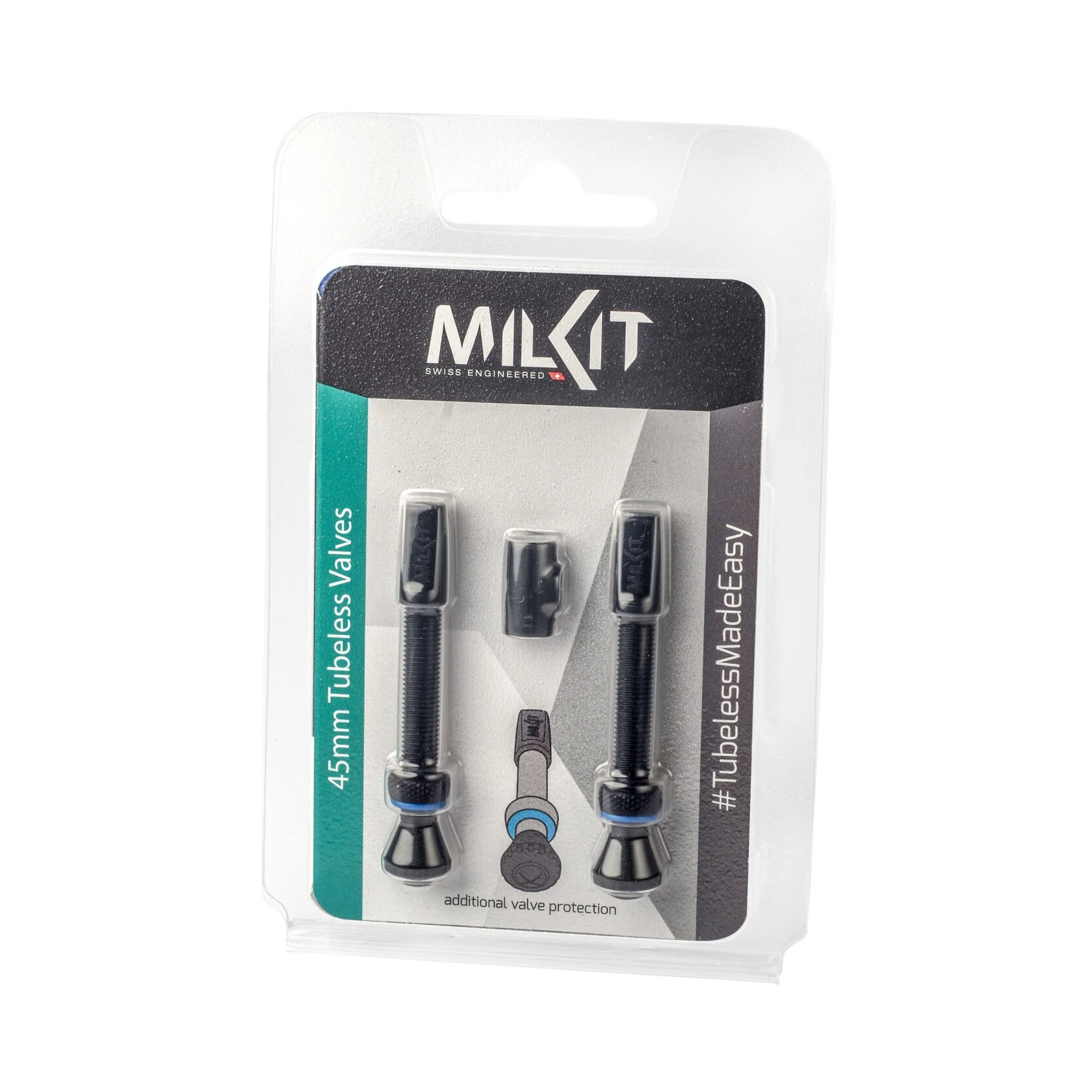 1. Milkit - set valve tubeless, presta 45mm