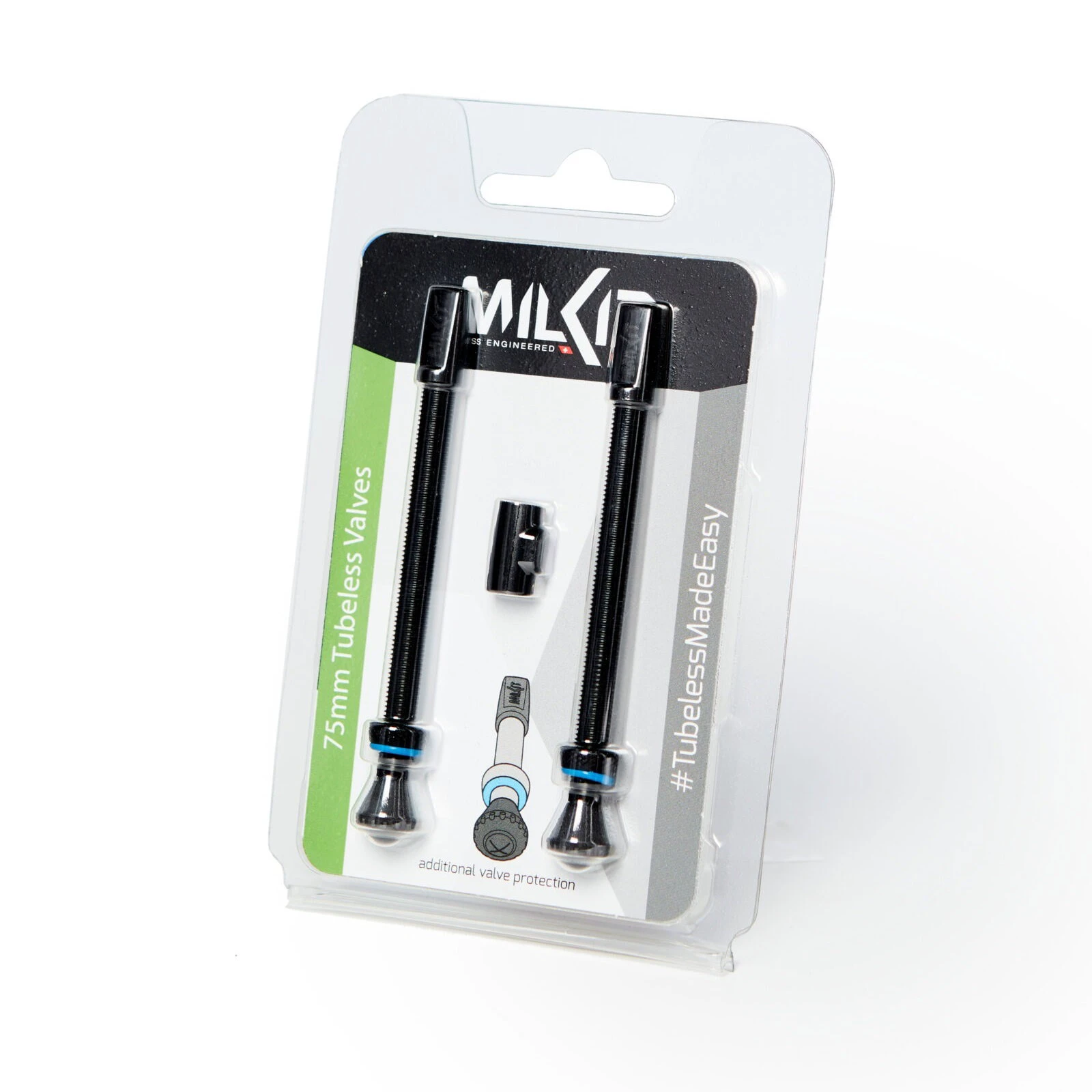 2. Milkit - set valve tubeless, presta 75mm