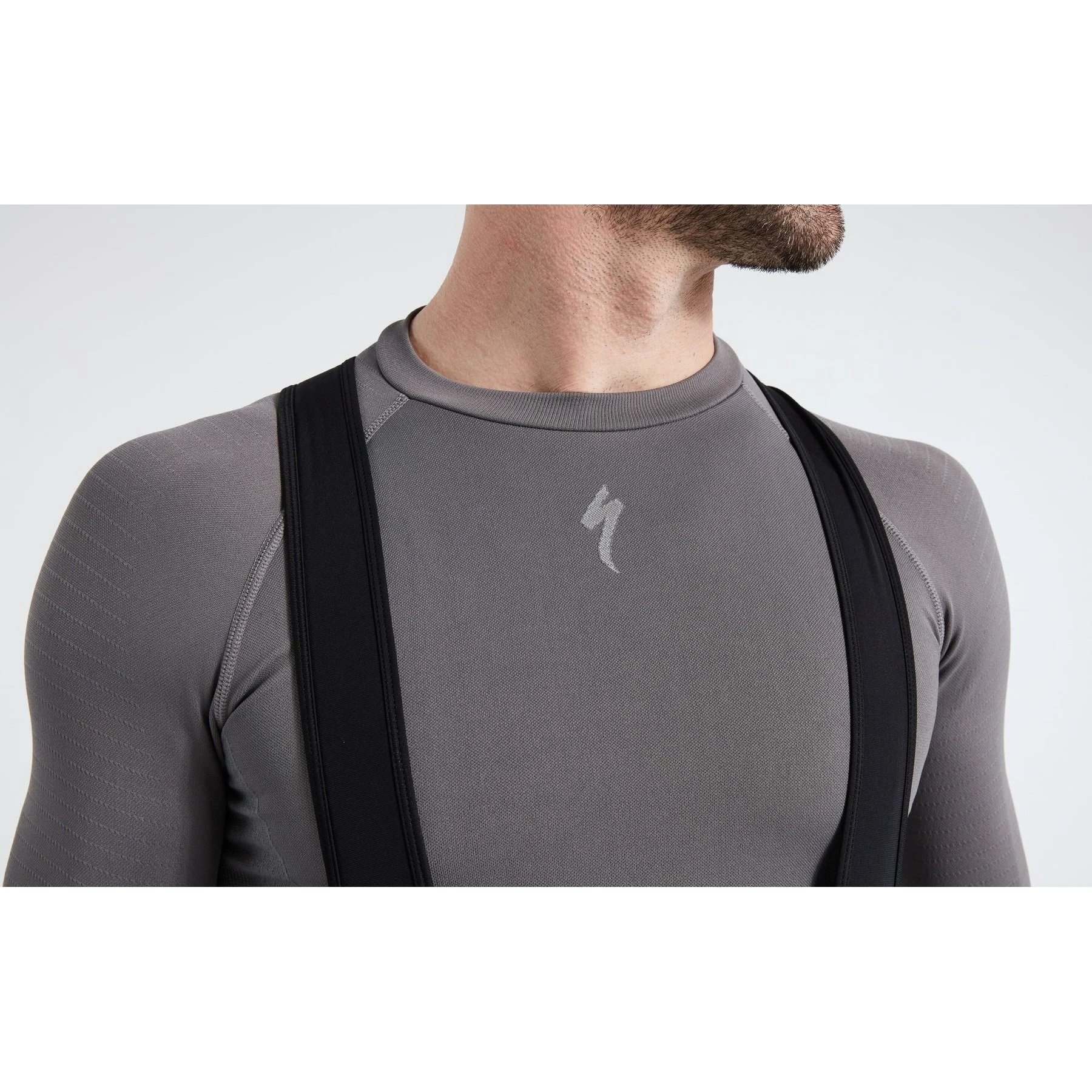 1. Specialized - bluza de corp ciclism cu maneca lunga pentru barbati Seamless Base Layer LS - gri inchis