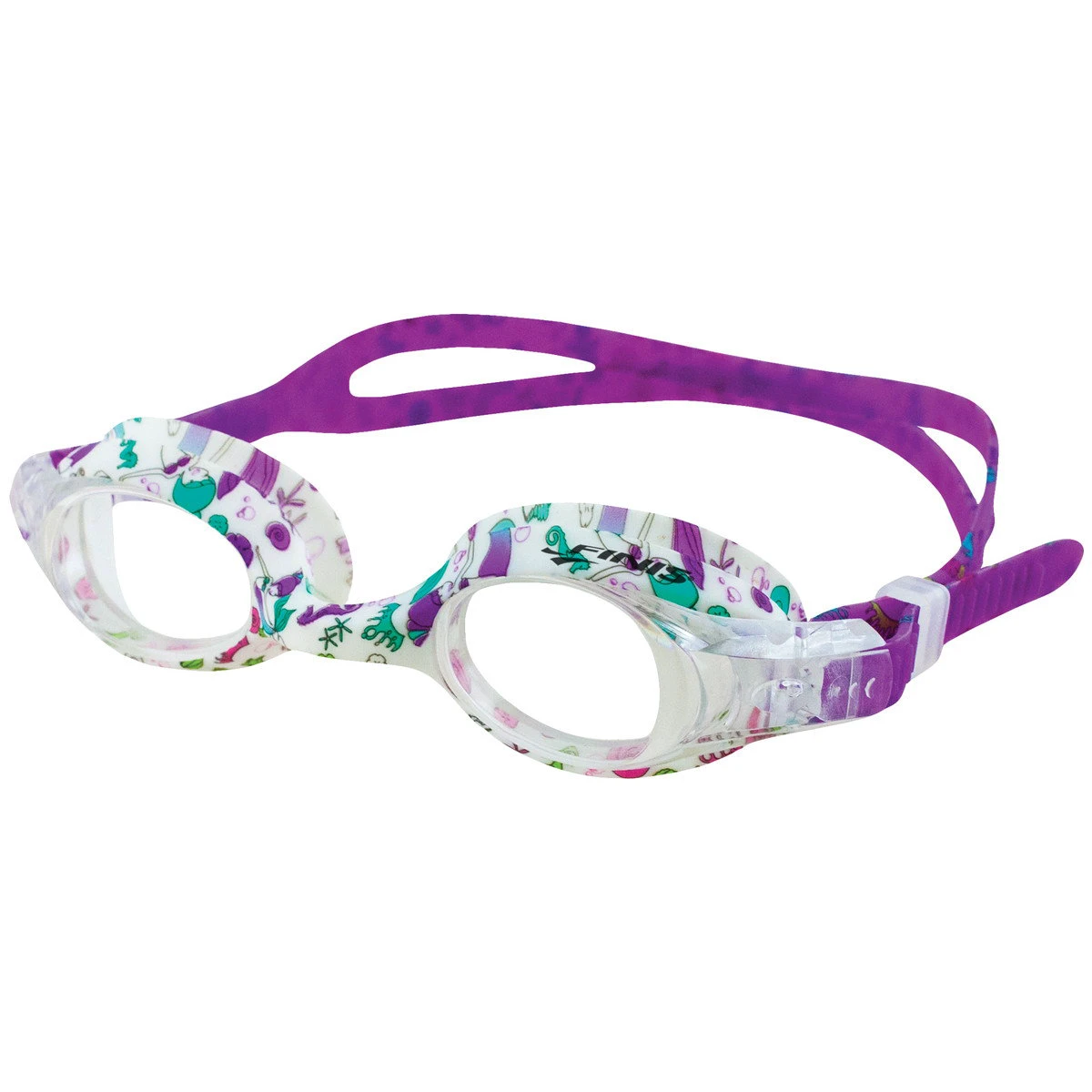1. Finis - ochelari inot pentru copii Mermaid Goggles Fintastic - alb multicolor