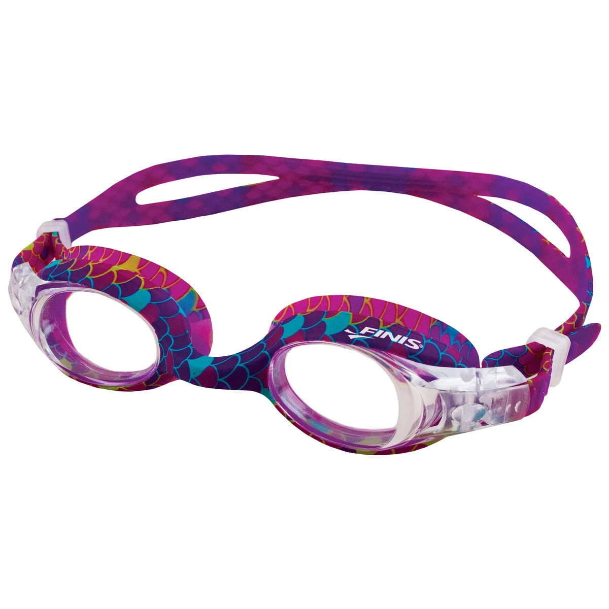 1. Finis - ochelari inot pentru copii Mermaid Goggles Scales - mov multicolor