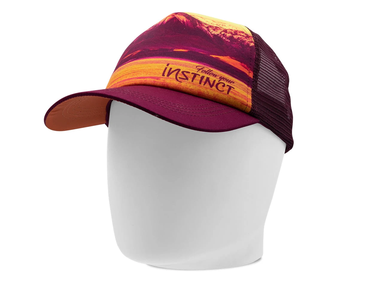 2. Instinct - Sapca Trucker Horizon - visiniu portocaliu