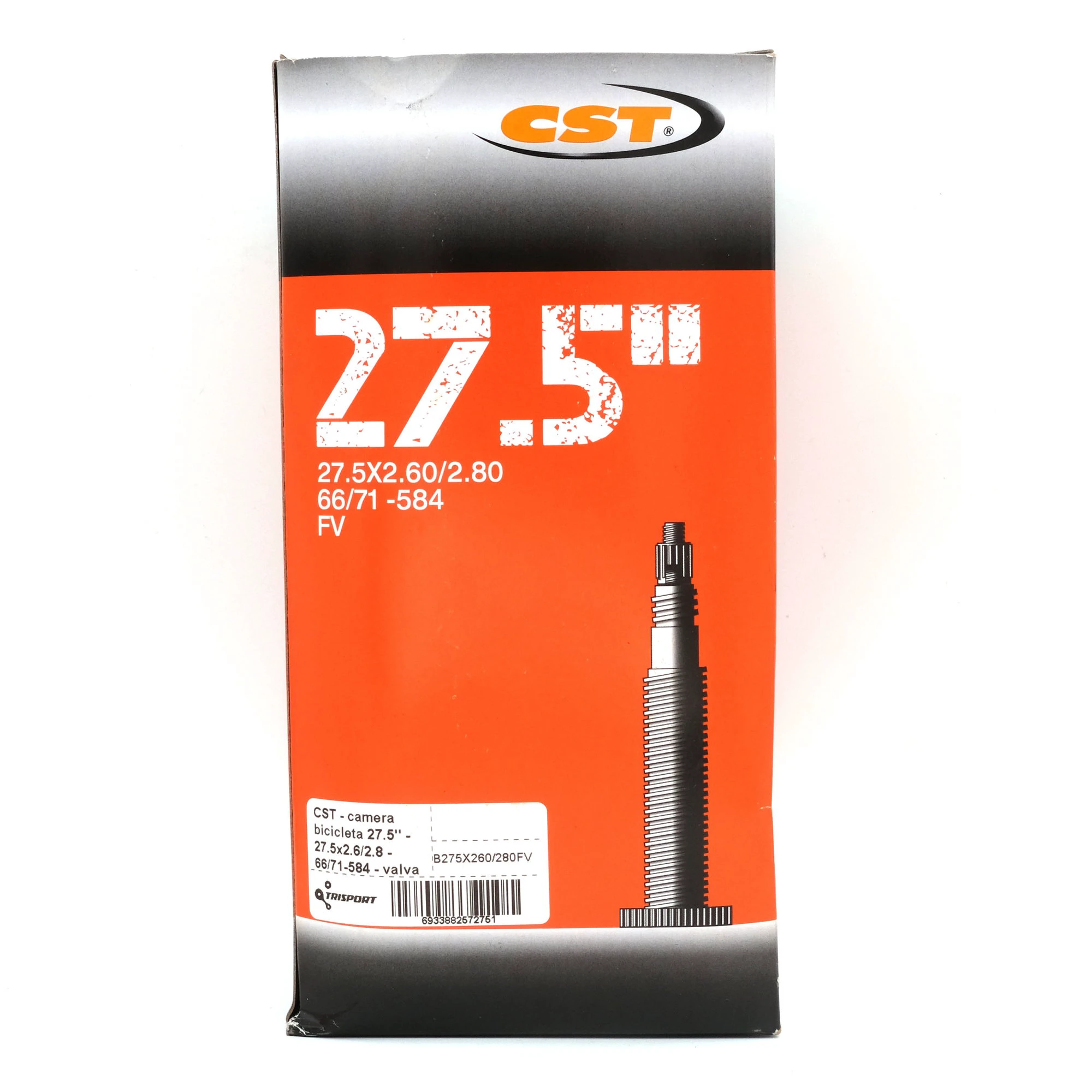 1. CST - camera bicicleta 27.5" - 27.5x2.6/2.8 - 66/71-584 - valva presta FV 35mm