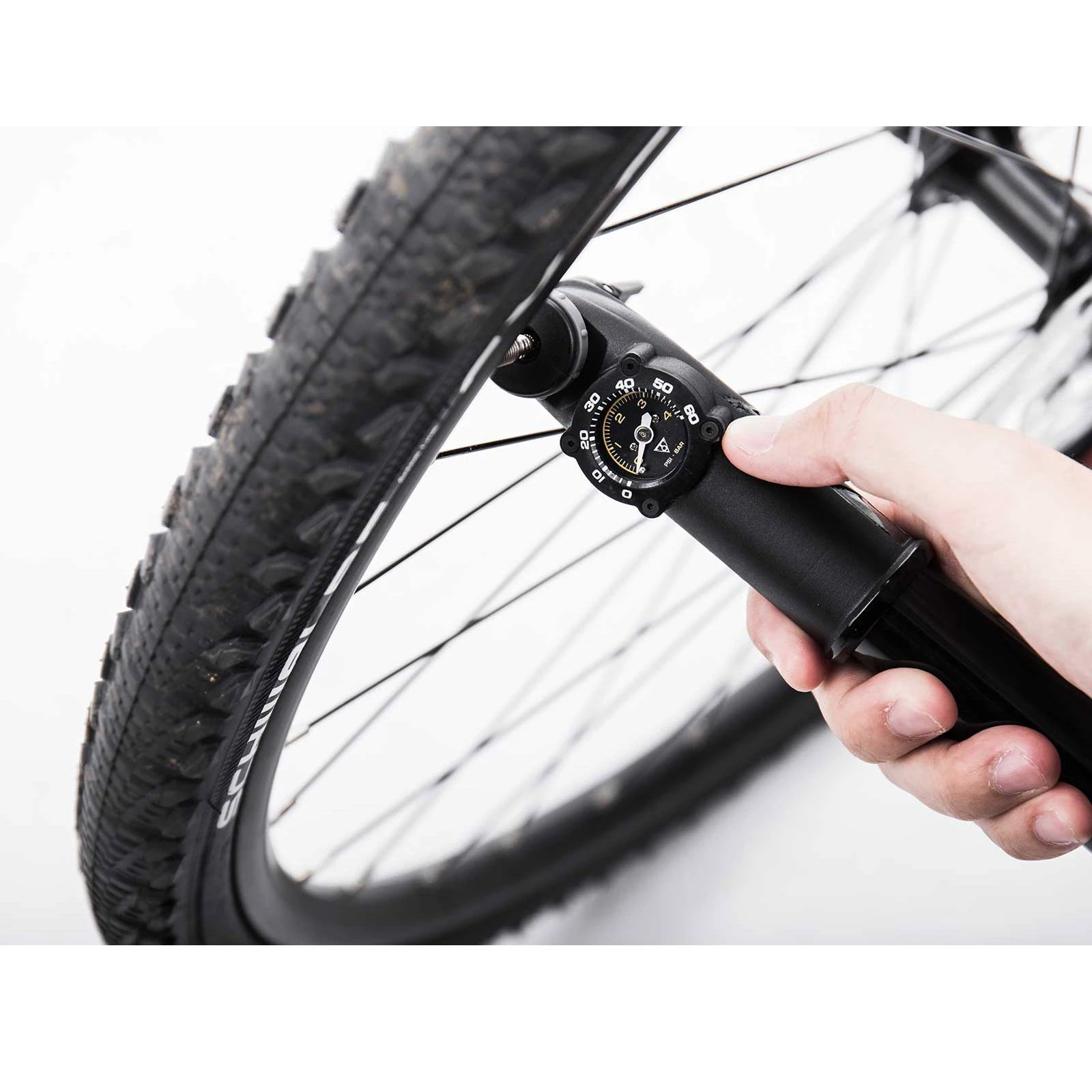 4. Topeak - mini pompa bicicleta Mountain DA-G - negru