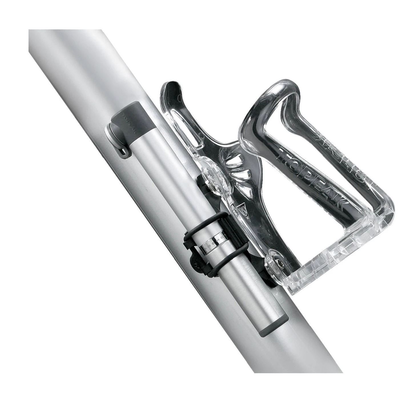 3. Topeak - mini pompa bicicleta Road Micro Rocket - argintiu