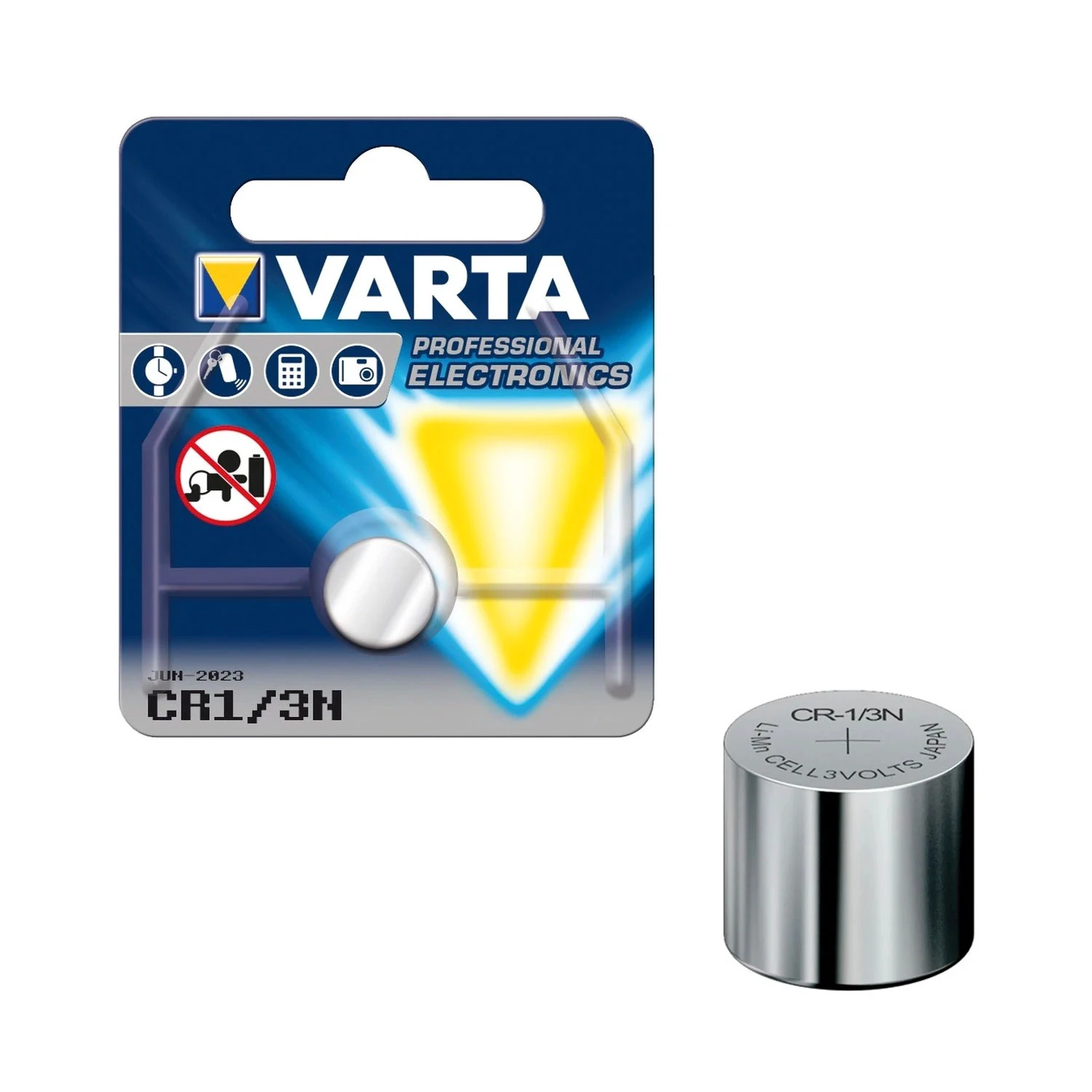 1. Baterie Varta CR1-3N pentru powermeter Garmin Vector 3 si Garmin Rally
