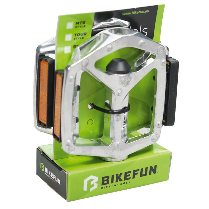 2. Bikefun - Pedala aluminiu Bicicleta Bikefun Jump - argintie