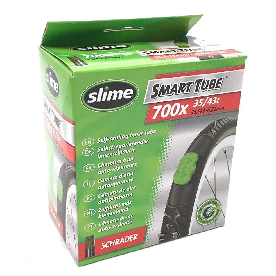 6. Slime - camera bicicleta 28" cu solutie antipana - 28x1.35-> 28x1.65 - 35-622->43-622 - valva schrader 48mm