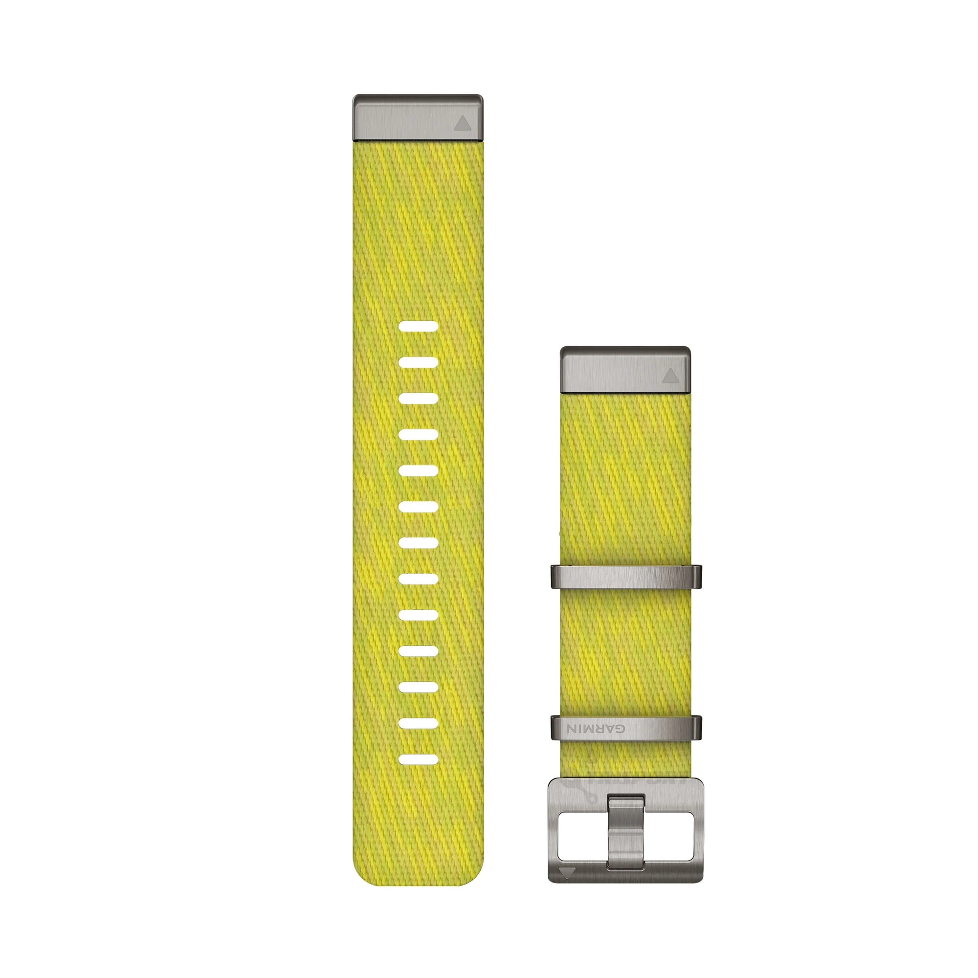 1. Garmin curea nailon QuickFit 22 cu model jacquard - galben