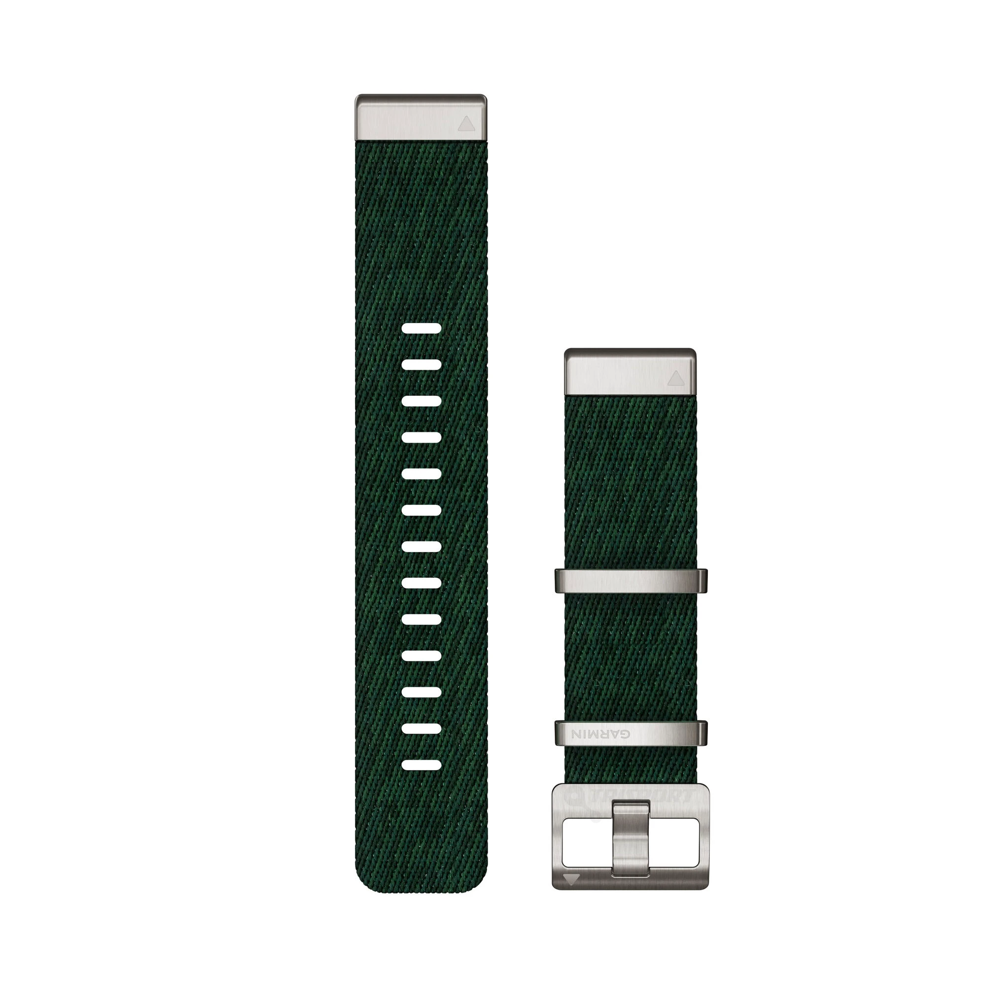 1. Garmin curea nailon QuickFit 22 cu model jacquard - verde Pine