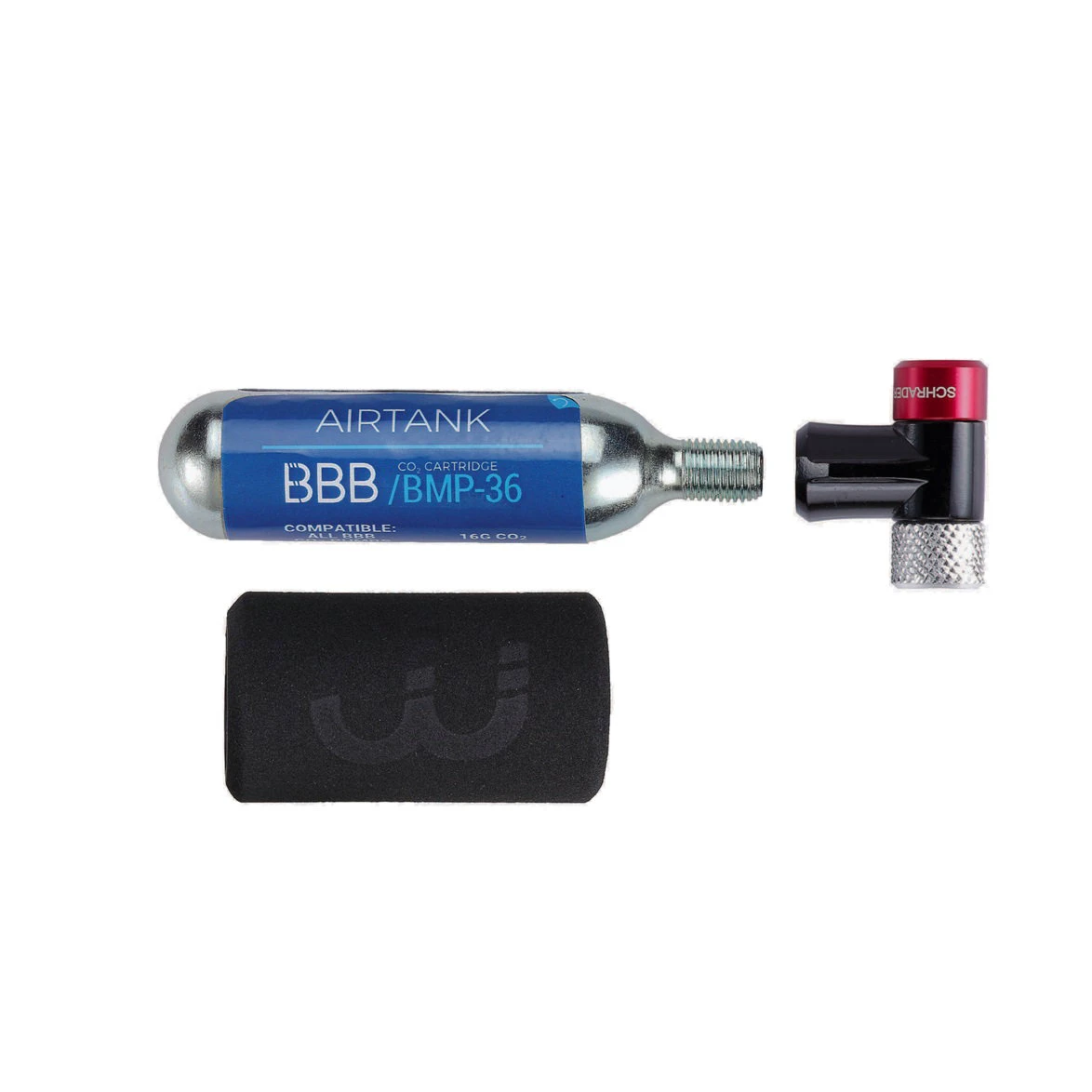 1. BBB - Pompa CO2 BBB Airspeed BMP-32 pentru biciclete MTB / Road / Urban