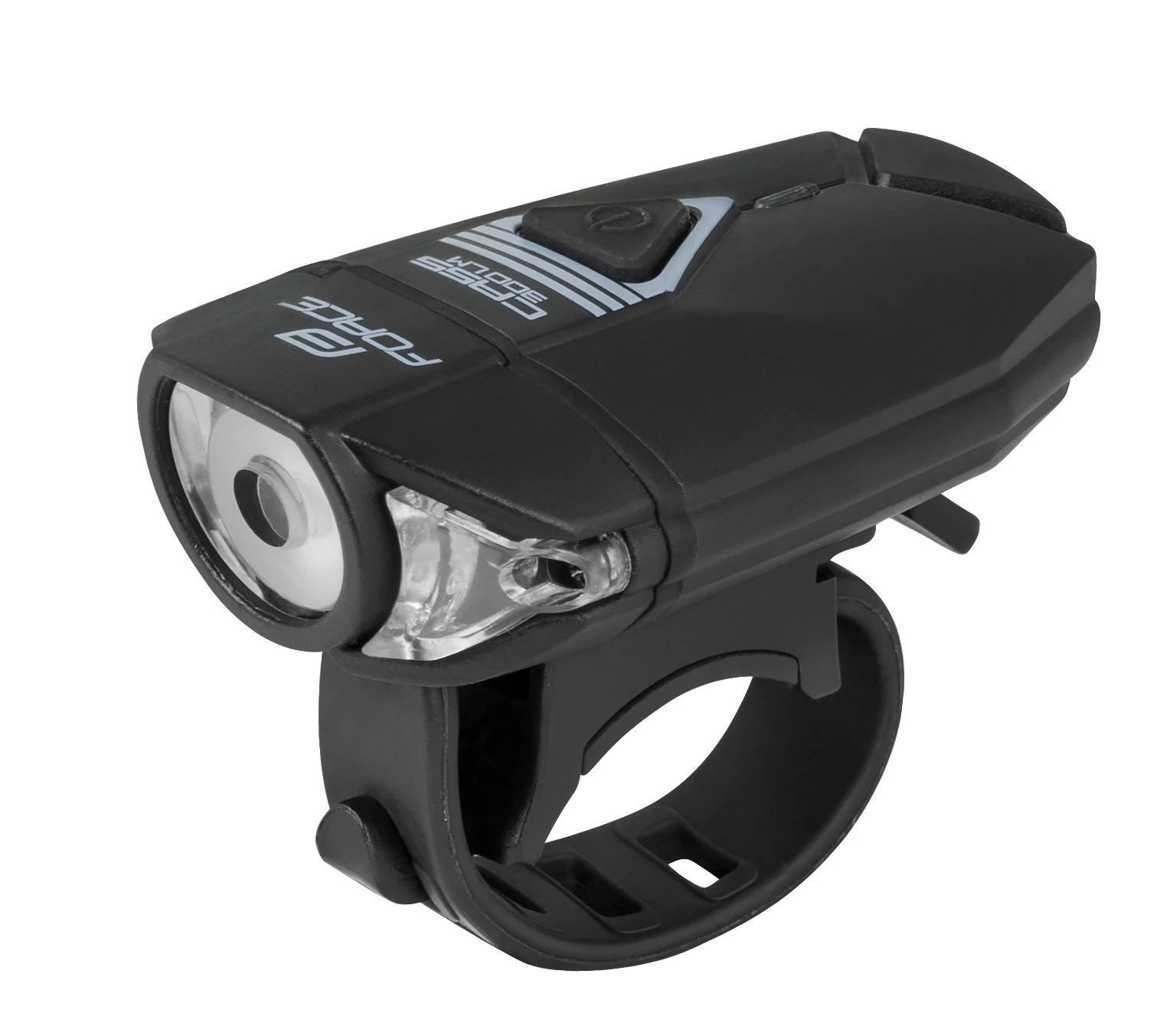 1. Force - Lumina bicicleta fata (far fata) Force CASS, 300 lumeni, incarcare USB - negru