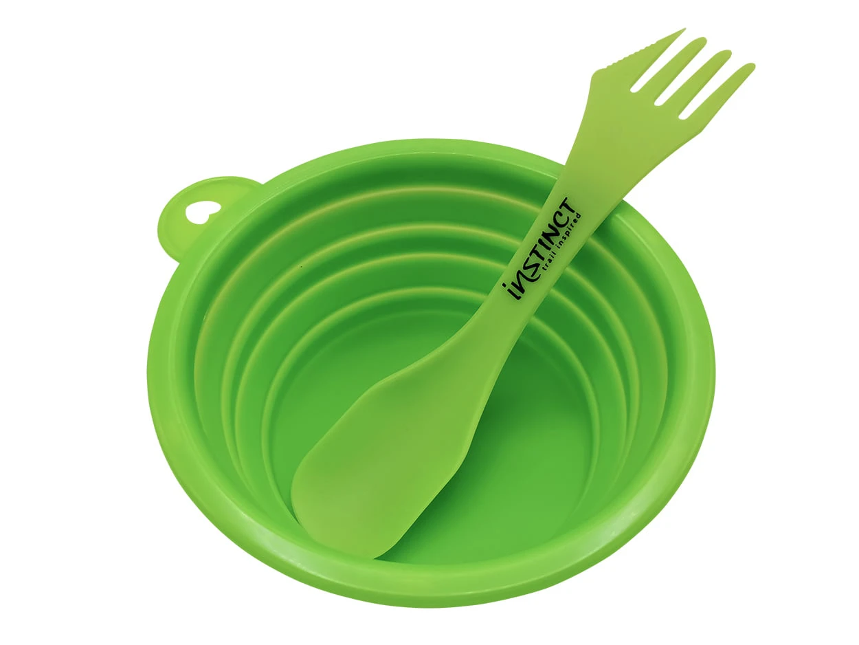 2. Instinct Set tacamuri Spork 3 in 1 - verde