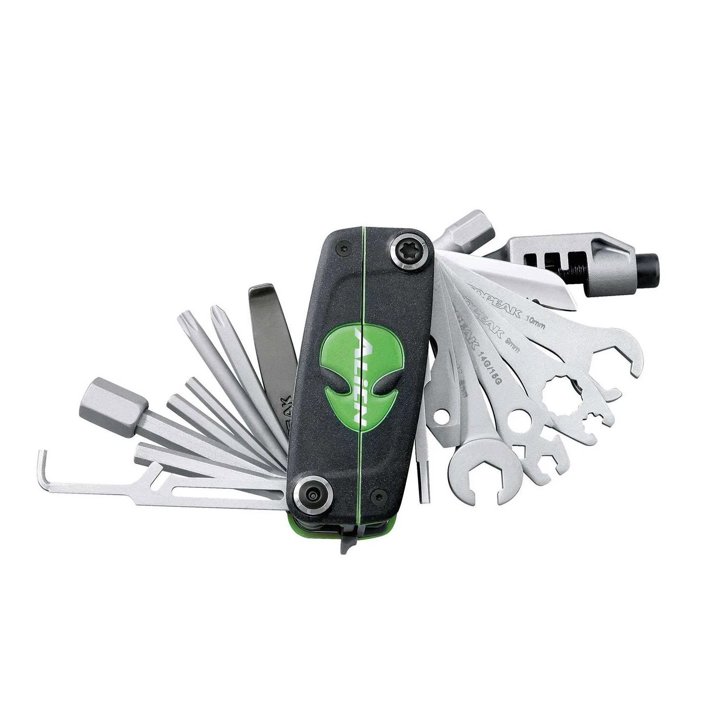 2. Topeak - set chei bicicleta Alien III Multitool 31-in-1, 31 functii - negru argintiu