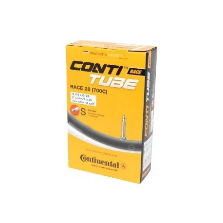 1. Continental - camera bicicleta 28" - Race 28 (700C) - 18-622-> 25-630 - 700x20C-> 700x25C - valva presta 42mm