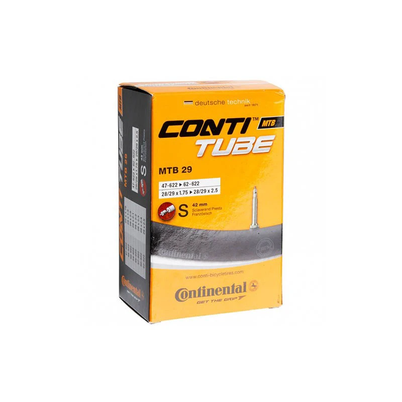 1. Continental - camera bicicleta 29" - MTB 29 - 47-622-> 62-622 - valva presta 42mm