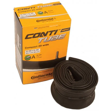 1. Continental - camera bicicleta Compact 20 Wide 20x1.9-2.5 - 50-406 ->62-406 - valva auto 34mm