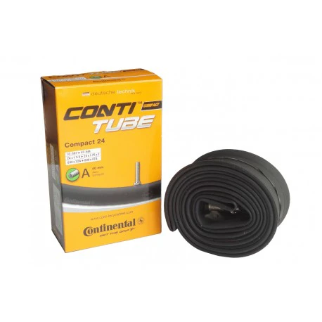 1. Continental - camera bicicleta Compact 24 Wide 24x1.25 - 24x1.75x2 - 32/47-507/544 - valva auto 34mm